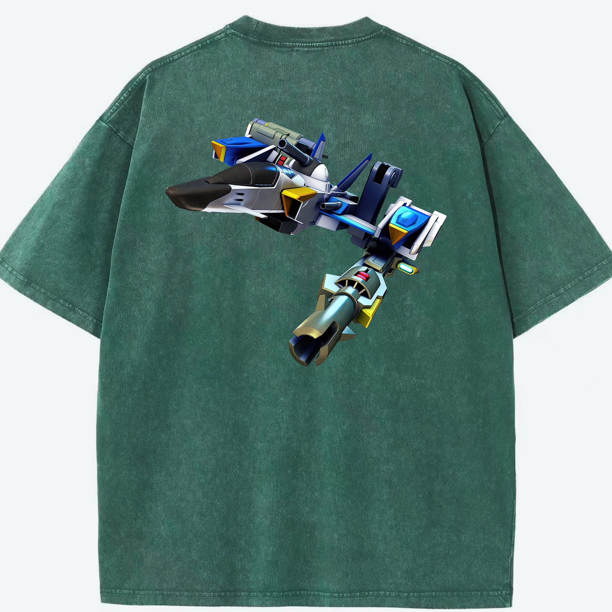 （画像用） 機動戦士ガンダム Mobile Suit Gundam 綿100% ヴィンテージ風 半袖Tシャツ（背面プリント）